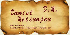 Daniel Milivojev vizit kartica